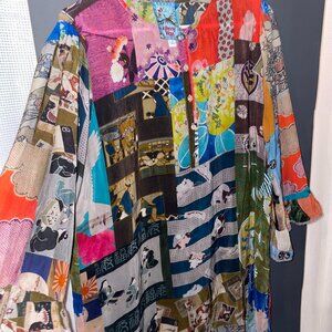 Johnny Was "The Vera" Rayon Tunic Size M